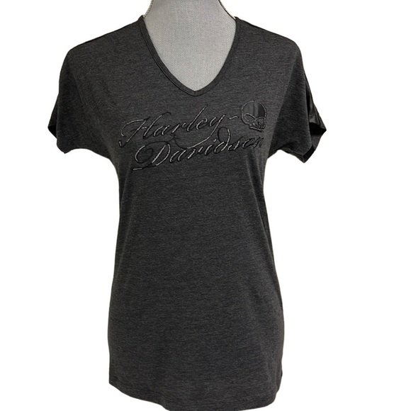 Harley-davidson V-neck women’s short sleeve t-shirt, size S - Picture 3 of 8
